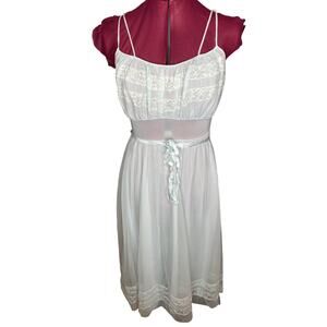 nightgown satin lace vintage sheer 1950s